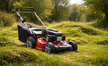 Какую газонокосилку выбрать для неровного участка