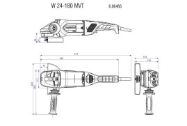 Угловая шлифовальная машина Metabo W 24-180 MVT 606466000