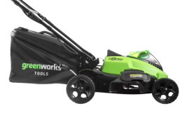 Газонокосилка аккумуляторная Greenworks GD40LM45, 40V, 45 см, бесщеточная, c 1х АКБ 4 А/ч и ЗУ