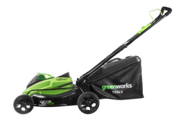 Газонокосилка аккумуляторная Greenworks GD40LM45, 40V, 45 см, бесщеточная, c 1х АКБ 4 А/ч и ЗУ