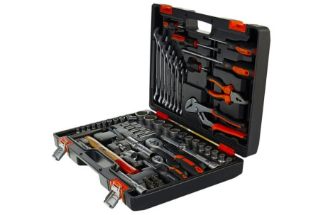 Набор инструментов Вихрь, 1/2" , 1/4" , CrV, в кейсе 76 предм