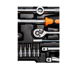Набор инструментов Вихрь, 1/2" , 1/4" , CrV, в кейсе 82 предм