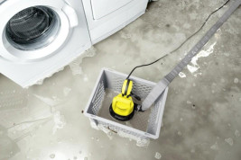 Насос дренажный для грязной воды Karcher SP 5 Dirt + шланг 1 1/4" 10м + хомут из нержавейки (комплект Karcher SP Box) 1.645-507.0