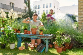 Шланг спиральный 10м для террас с фитингами и наконечником для полива GARDENA 18424-20.000.00