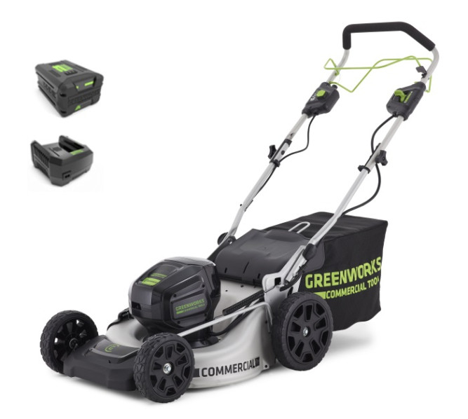 Газонокосилка самоходная аккумуляторная Greenworks 82V (51 см) бесщеточная 5 А.ч. АКБ и ЗУ