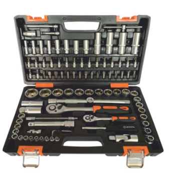 Набор инструментов Вихрь, 1/2" , 1/4" , CrV, в кейсе 94 предм