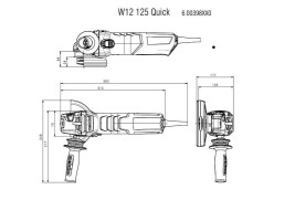 Угловая шлифовальная машина Metabo W12-125 Quick 600398500