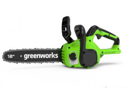 Цепная пила аккумуляторная Greenworks Арт. 2007007, 24V, 30см, бесщеточная, без АКБ и ЗУ