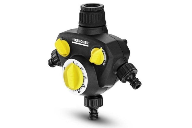 Таймер для полива WT 2 + распределитель 3-х канальный G1 с переходником G3/4 Karcher 2.645-209.0