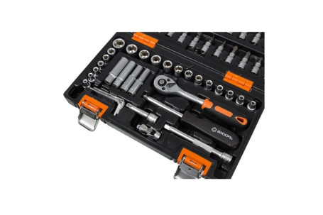 Набор инструментов Вихрь, 1/4" , CrV, в кейсе 57 предм