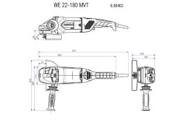 Угловая шлифовальная машина Metabo WE 22-180 MVT 606463000