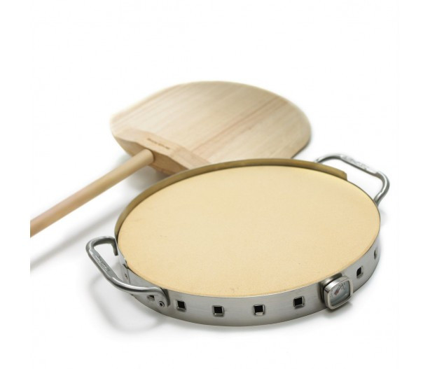 Набор для приготовления пиццы (лопатка, камень на подставке с термометром) Broil King