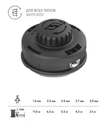 Триммерная головка VILLARTEC A-Cut 102
