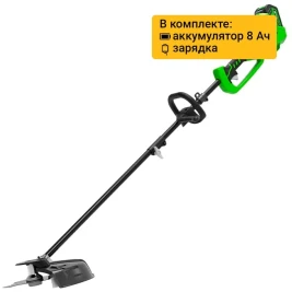Триммер аккумуляторный Greenworks GD40BC, 40V, 40 см, бесщеточный, с 1хАКБ 8 Ач и ЗУ