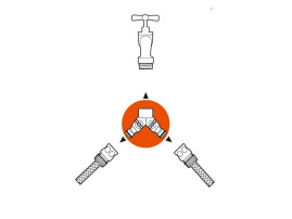 3/4" Распределитель 2-х канальный GARDENA 00938-20.000.00