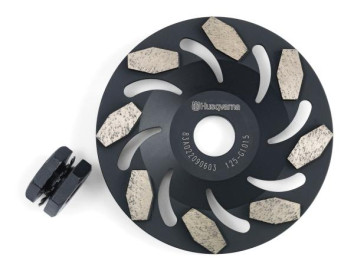 Алмазная чашка для УШМ 125х22,2/М14 средняя шлифовка зерно 50 HUSQVARNA G1015 5430934-72 (М300 и выше)
