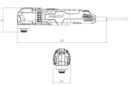 Многофункциональный инструмент Metabo MT 400 Quick 601406000