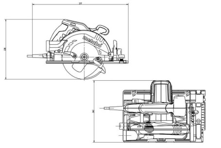 Ручная дисковая пила Metabo KS 55 FS 600955500
