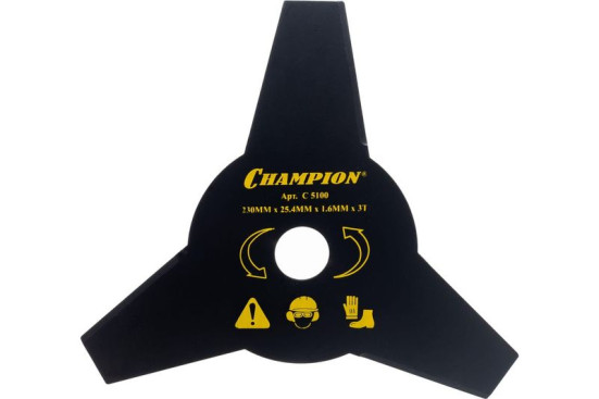 Нож для жесткой травы Champion 3/230/25,4 (тип А) (125R,235R,FS55,80,85,100,120,FR85,350,450)
