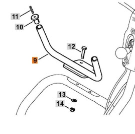 Крепление FW20 бака воды Stihl 42247007401