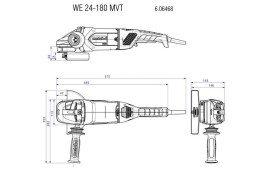 Угловая шлифовальная машина Metabo WE 24-180 MVT 606468000