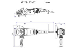 Угловая шлифовальная машина Metabo WE 24-180 MVT 606468000