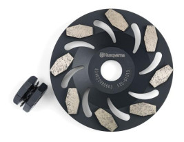 Алмазная чашка для УШМ 125х22,2/М14 средняя шлифовка зерно 50 HUSQVARNA G1045 5430934-74 (до М200)
