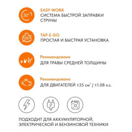 Триммерная головка VILLARTEC S-Cut 109