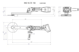 Аккумуляторный шлифователь угловых сварных швов Metabo KNS 18 LTX 150 600191880