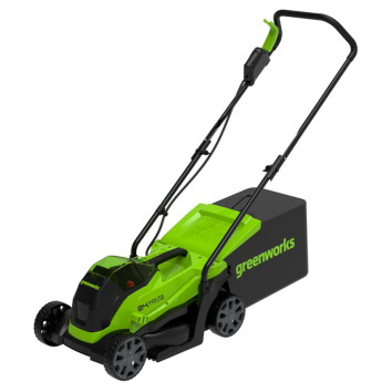 Газонокосилка аккумуляторная Greenworks Арт. 2516107UA,  24V, 33 см, бесщеточная, с 1хАКБ 2Ач и ЗУ