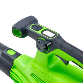 Воздуходув-Садовый Пылесос аккумуляторный Greenworks Арт. 2406907UG, 40V, бесщеточный, c 1хАКБ 5Ач и ЗУ