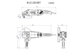 Угловая шлифовальная машина Metabo W 22-230 MVT 606462000