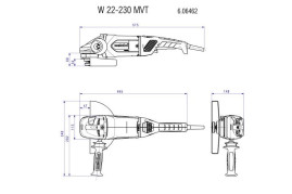 Угловая шлифовальная машина Metabo W 22-230 MVT 606462000