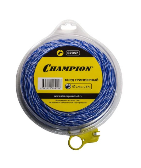 Корд трим.CHAMPION Sky-cutter 2.4мм* 87м (витой квадрат)