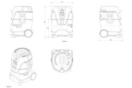 Универсальный пылесос Metabo ASA 25 L PC 602014000