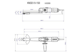 Шлифователь угловых сварных швов Metabo KNSE 9-150 Set 602265500