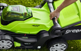 Газонокосилка аккумуляторная Greenworks Арт.2512607, 2*24V, 41 см, без АКБ и ЗУ