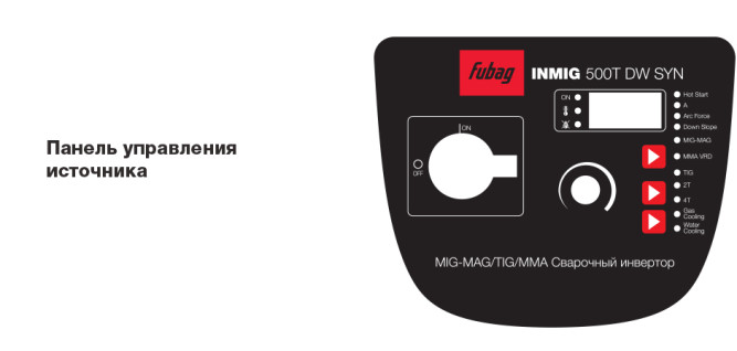 Сварочный инверторный полуавтомат FUBAG INMIG 500 T DW SYN