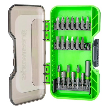 Набор бит в кейсе Greenworks Арт. 294407, 20 предметов
