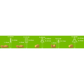 Набор фрез ( 5 шт.) 2953207 для фрезера Greenworks G24RO 24V