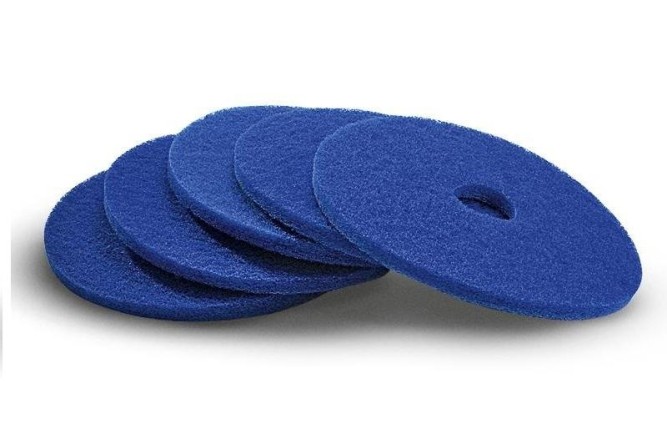 Пад 432мм мягкий синий для чистки линолеума уп-5шт к D43 и BDS43/180 (Duo) Karcher  6.369-471.0