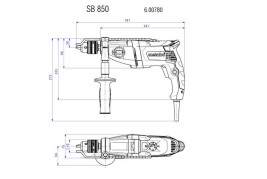 Ударная дрель Metabo SBE 780-2 600781500