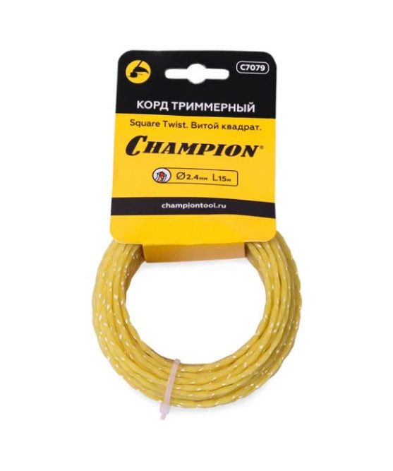 Корд трим.CHAMPION Square Twist 2.4мм*15м (витой квадрат) в мотке