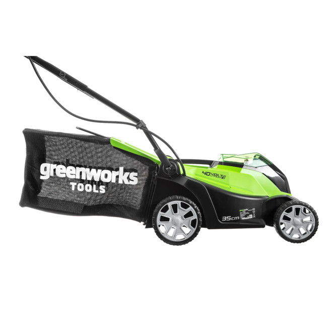 Газонокосилка аккумуляторная Greenworks Арт. 2501907UB, 40V, 35 см, c 1хАКБ 4 Ач и ЗУ