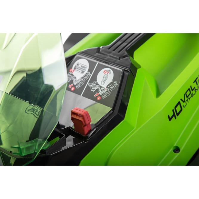 Газонокосилка аккумуляторная Greenworks Арт. 2501907UB, 40V, 35 см, c 1хАКБ 4 Ач и ЗУ