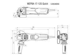 Угловая шлифовальная машина Metabo WEPBA 17-125 Quick 600548000
