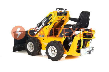 Мини-погрузчик BAUMECH ML-02, дв.Zongshen GB460E + гидравлический отвал 120 см