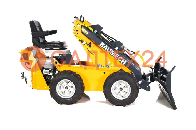 Мини-погрузчик BAUMECH ML-02, дв.Zongshen GB460E + гидравлический отвал 120 см