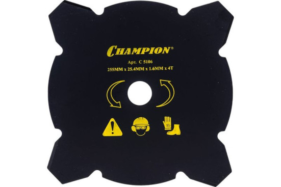 Нож для жесткой травы Champion 4/255/25,4 (тип В) (125R,235R,FS80,85,100,120,FR85,350,450)