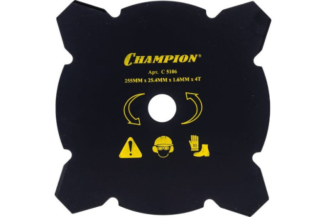 Нож для жесткой травы Champion 4/255/25,4 (тип В) (125R,235R,FS80,85,100,120,FR85,350,450)
